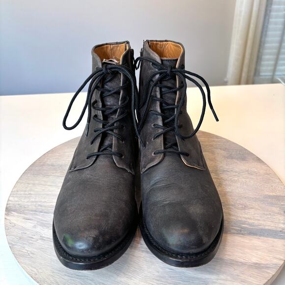 Freebird by Steven Paxton Lace Up Ankle Boots Gray Leather Men’s 11 main image 6